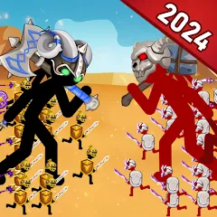 Взлом Stick Dynasty (Стритмен Баттл Уор)  [МОД Много денег] - стабильная версия apk на Андроид
