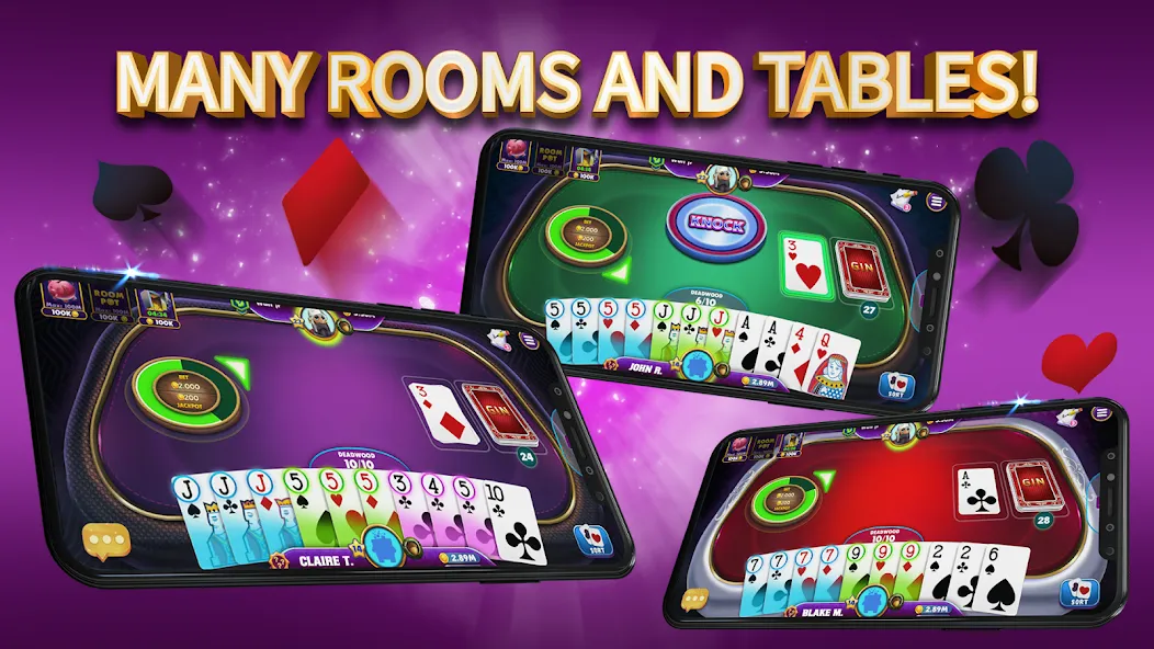 Gin Rummy Elite: Online Game (Джин Рамми)  [МОД Бесконечные монеты] Screenshot 3