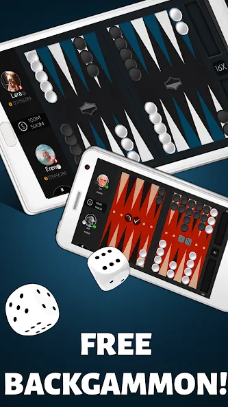 Backgammon Offline  [МОД Все открыто] Screenshot 2