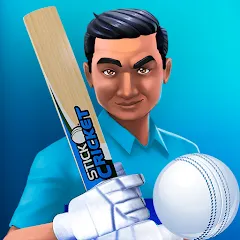 Взломанная Stick Cricket Clash (тик Крикет Клаш)  [МОД Много монет] - стабильная версия apk на Андроид