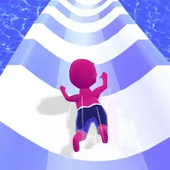 Взлом Waterpark Super Slide (Ватерпарк Супер Слайд)  [МОД Unlocked] - стабильная версия apk на Андроид