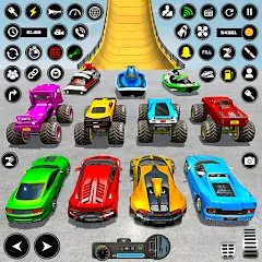 Скачать взломанную Crazy Ramp Car Stunt Master 3D (Крэйзи Рэмп Кар Стант Мастер 3Д)  [МОД Меню] - стабильная версия apk на Андроид