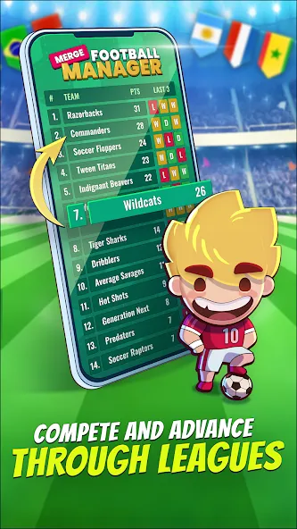Merge Football Manager: Soccer (Мерж Футбол Менеджер)  [МОД Все открыто] Screenshot 3