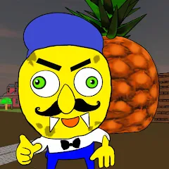 Скачать взлом Neighbor Sponge. Scary Secret  [МОД Много денег] - последняя версия apk на Андроид