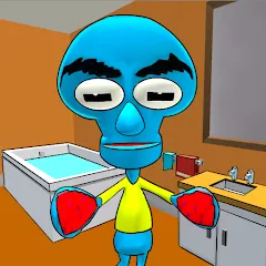 Скачать взломанную Squid Neighbor. Sponge Escape  [МОД Много денег] - стабильная версия apk на Андроид