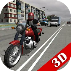 Взлом Russian Moto Traffic Rider 3D  [МОД Unlocked] - стабильная версия apk на Андроид