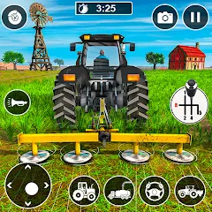 Скачать взломанную Real Tractor Driving Games (Риал Трактор Драйвинг Геймс)  [МОД Много денег] - последняя версия apk на Андроид