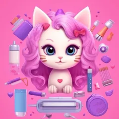 Взлом Idle Cat Makeover: Hair Salon  [МОД Бесконечные монеты] - последняя версия apk на Андроид