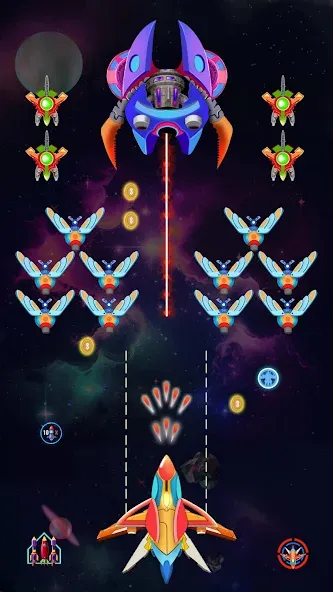 Galaxy Shooting: Alien Attack (Гэлэкси Шутинг)  [МОД Menu] Screenshot 2