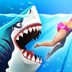 Скачать взлом Hungry Shark World (Хангри Шарк Ворлд)  [МОД Mega Pack] - последняя версия apk на Андроид