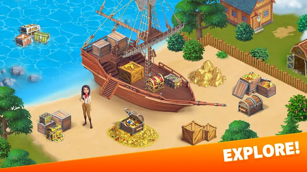 Klondike Adventures: Farm Game  [МОД Unlocked] Screenshot 5