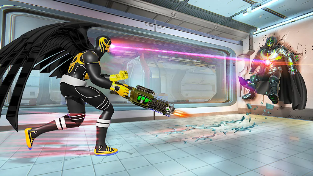 Flying Bat Robot Car Transform (Флайинг Бэт Робот Кар Трансформ)  [МОД Menu] Screenshot 4