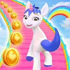 Скачать взлом Unicorn Kingdom: Running Games (Юникорн Кингдом)  [МОД Unlimited Money] - полная версия apk на Андроид