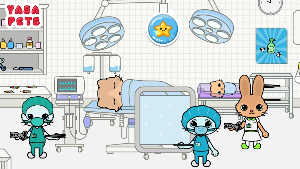 Yasa Pets Hospital (Яса Петс Хоспитал)  [МОД Menu] Screenshot 3