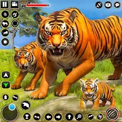 Скачать взломанную Tiger Simulator Lion games 3D (Тигровый Симулятор Игр Льва 3D)  [МОД Бесконечные деньги] - полная версия apk на Андроид