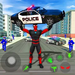 Скачать взломанную Spider Miami Rope Hero Ninja  [МОД Все открыто] - стабильная версия apk на Андроид