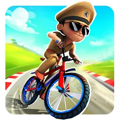Скачать взломанную Little Singham Cycle Race (Литл Сингам Велосипедная Гонка)  [МОД Menu] - полная версия apk на Андроид