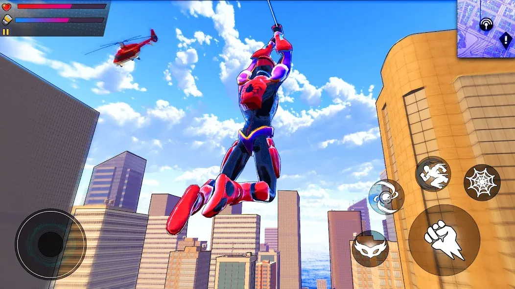 Spider Hero:Super City Hero (пайдер Хиро)  [МОД Mega Pack] Screenshot 4