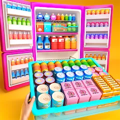 Взлом Fill Up Fridge：Organizing Game  [МОД Menu] - последняя версия apk на Андроид
