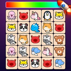 Взломанная Match Animal - Match Game (Матч Зверь Матч Игра)  [МОД Меню] - стабильная версия apk на Андроид
