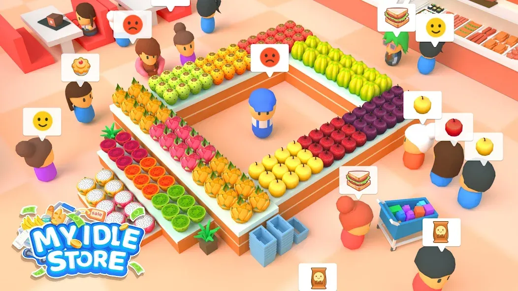 My Idle Supermarket Simulator (Мой Айдл Стор)  [МОД Menu] Screenshot 1