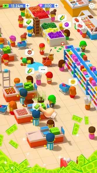 My Idle Supermarket Simulator (Мой Айдл Стор)  [МОД Menu] Screenshot 3