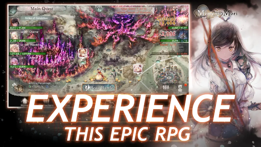 MementoMori: AFKRPG (Мементо Мори)  [МОД Бесконечные монеты] Screenshot 5