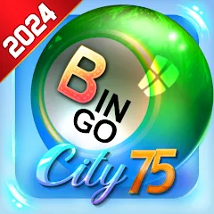 Взломанная Bingo City 75 : Bingo & Slots (Бинго Сити 75)  [МОД Много монет] - последняя версия apk на Андроид