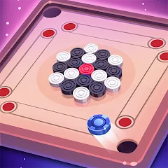 Скачать взломанную Carrom Lure - Disc pool game (Карром Лур)  [МОД Unlocked] - стабильная версия apk на Андроид