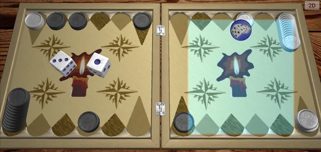 Backgammon 6 1  [МОД Много монет] Screenshot 4