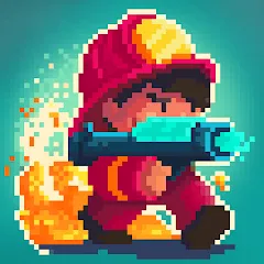 Взлом Firefighter: pixel shooter  [МОД Menu] - последняя версия apk на Андроид