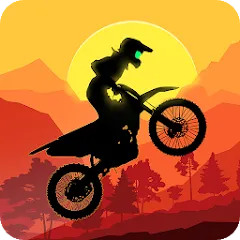 Скачать взломанную Sunset Bike Racer - Motocross (Сансет Байк Рейсер)  [МОД Бесконечные монеты] - последняя версия apk на Андроид