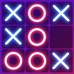 Взломанная Tic Tac Toe 2 Player: XO Game (Тик Так Тоу 2 игрока)  [МОД Все открыто] - стабильная версия apk на Андроид