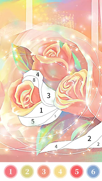 Rose Coloring Book Color Games  [МОД Все открыто] Screenshot 2