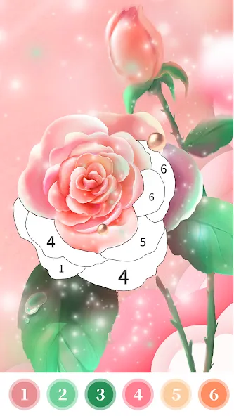 Rose Coloring Book Color Games  [МОД Все открыто] Screenshot 5
