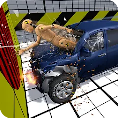 Взломанная Car Crash Test Simulator  [МОД Mega Pack] - стабильная версия apk на Андроид