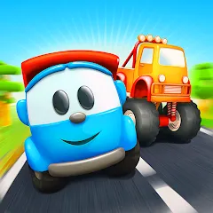 Скачать взломанную Leo 2: Puzzles & Cars for Kids  [МОД Mega Pack] - стабильная версия apk на Андроид