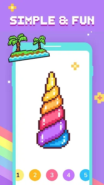 Paint by Number - Pixel Art  [МОД Unlimited Money] Screenshot 2