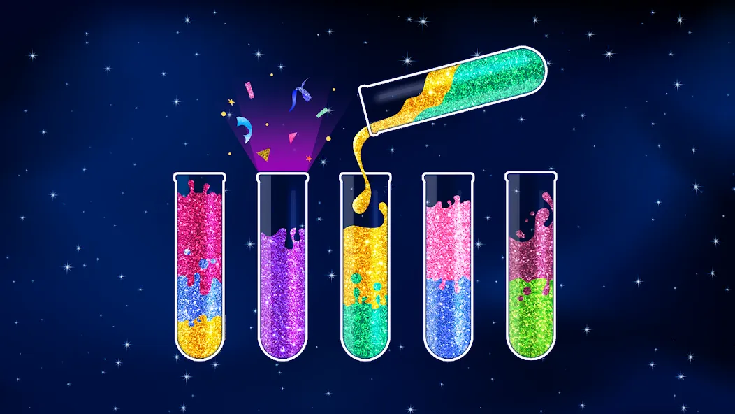 Water Sort Puzzle - Color Game (Уотер Сорт Пазл)  [МОД Много монет] Screenshot 1