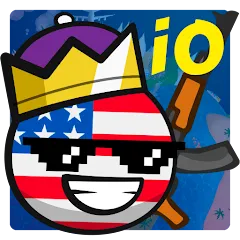 Взломанная Country Balls Io: Battle Arena (Кантри Болс Ио)  [МОД Unlimited Money] - полная версия apk на Андроид