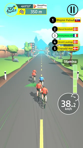 Tour de France Cycling Legends (Циклинг Легенды)  [МОД Много денег] Screenshot 1