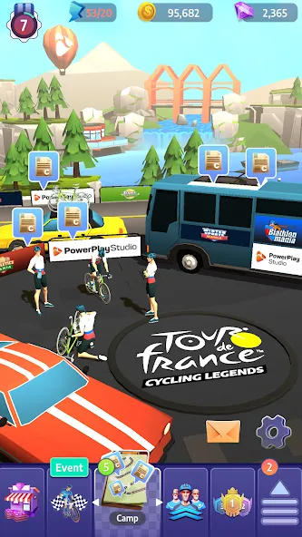 Tour de France Cycling Legends (Циклинг Легенды)  [МОД Много денег] Screenshot 3