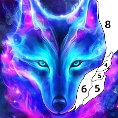 Скачать взломанную Wolf Coloring Book Color Game (Вульф Колоринг Бук Колор Гейм)  [МОД Меню] - стабильная версия apk на Андроид