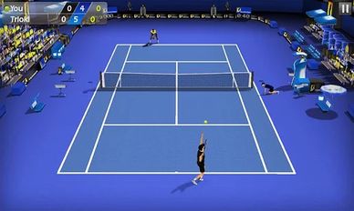 Взломанная Теннис пальцем 3D - Tennis (Много монет) на Андроид